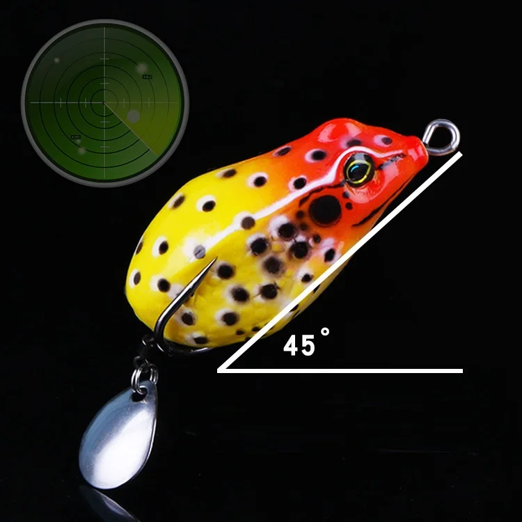 

New Pesca Pike Fishing Lure Artificial Bait 10g 50mm Sinking Duck Lure Soft Baits Fishing Wobblers Frog Lure