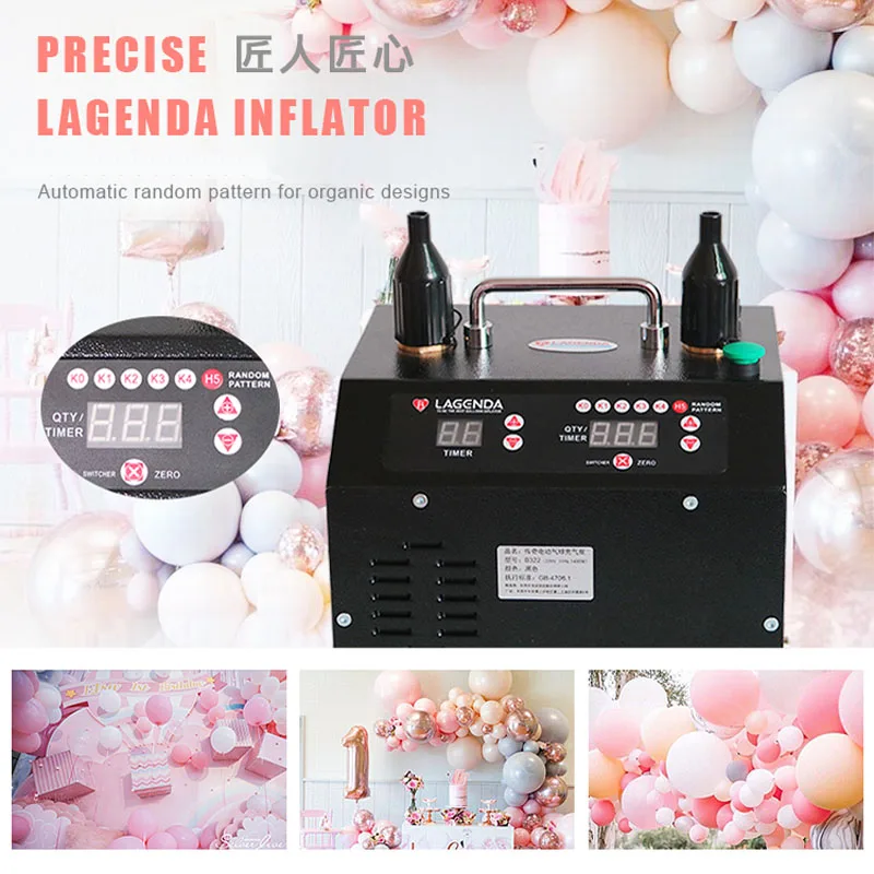 B322 Lagenda 5S Timer and Counter APP Controling Electric Air Balloon Inflator 1400W Electric Balloon pump