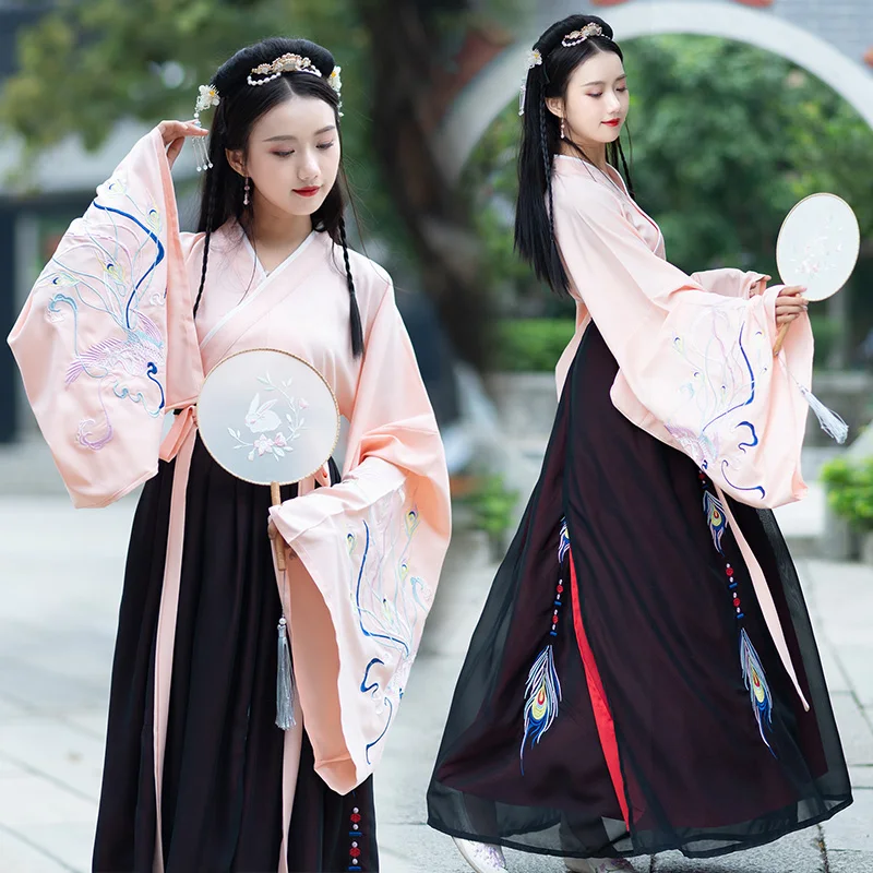 Женский танцевальный костюм Hanfu, наряд для женщин, костюм династии Цин, китайский костюм, восточное платье, традиционная китайская одежда DL3755