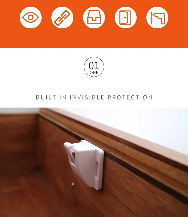 Magnetic Child Lock Children Protection Baby Safety Lock Drawer Latch Cabinet Door Lock Limiter Infant Security Locks securite