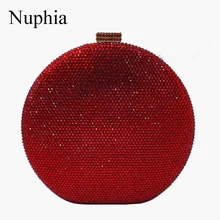 Nuphia круглый Круглый Женский Вечерний Клатч крошечные сумочки через плечо вечерние клатчи жесткая коробка вечерние сумки и вечерние сумки