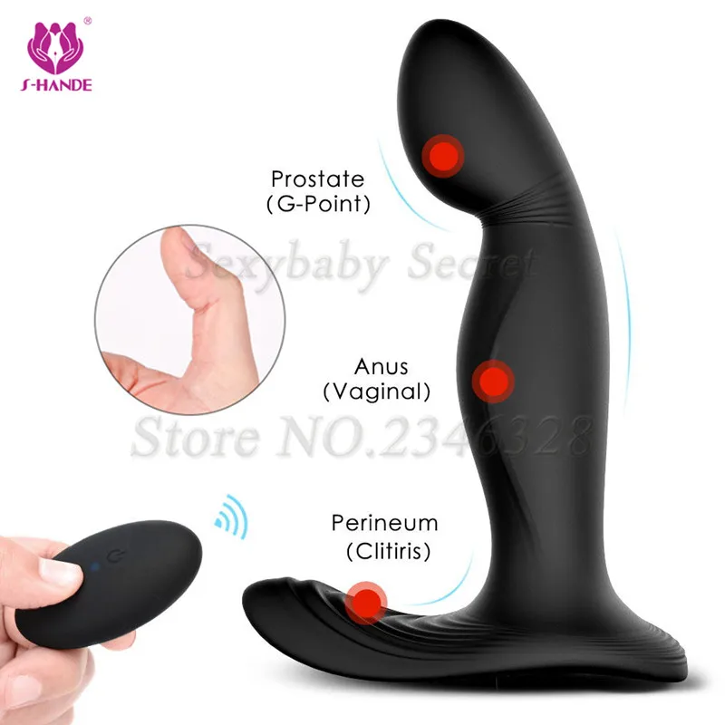 

Wireless Remote Control 9 Speeds Vibrating Bullet Male Prostate Massager G Spot Dildo Vibrator Anal Plug Sex Toys for Man Women