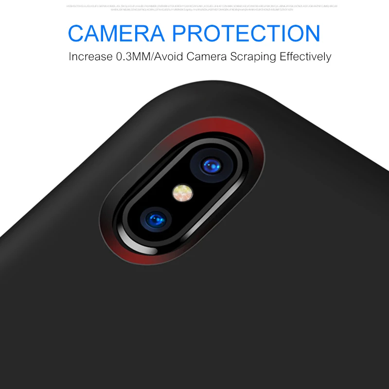 ZNP Original Soft Silicone Phone Case For iPhone 6 6s 7 8 Plus X XS max XR Cover Case For Apple iPhone X XS Max XR Shell Capa