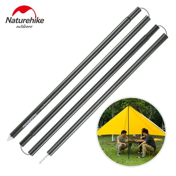 

Naturehike Tent Accessories Tent Poles 2pcs 6063 Solid Aluminum Alloy Poles Outdoor Lightweight Thickening Sun Awning Rod