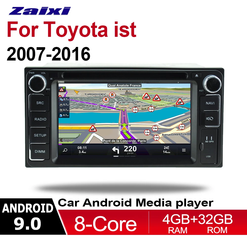 

ZaiXi 6.2" Android Car Multimedia player 2 Din WIFI GPS Navigation Autoradio For Toyota ist 2007~2016 touch screen Bluetooth HD