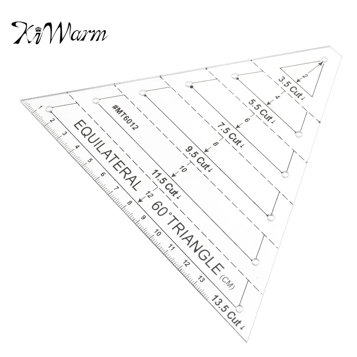 KiWarm 1pcs Durable Patchwork Ruler Acrylic Material Multifunction