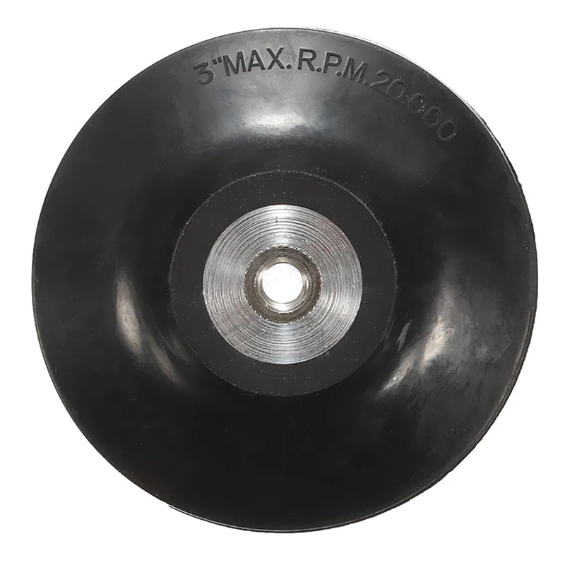 Rubber 2" & 3" Roloc Roll & Lock Rotary Sanding Disc Pad Holder Black with 2pcs 1/4" Shank Mayitr Grinding Abrasive Tools