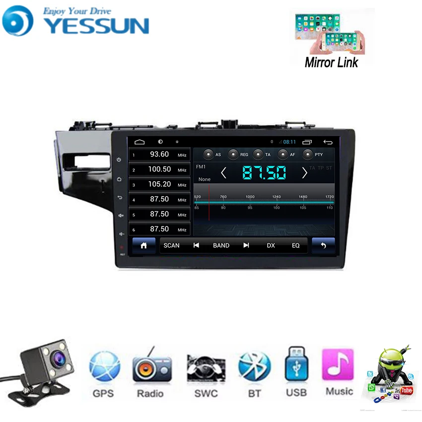 Excellent YESSUN For Honda Fit Jazz 2014~2018 Car Android Multimedia Player GPS Navigation Big Screen AUTO Radio Bluetooth 3 Excellent YESSUN For Honda Fit Jazz 2014~2018 Car Android Multimedia Player GPS Navigation Big Screen AUTO Radio Bluetooth 3