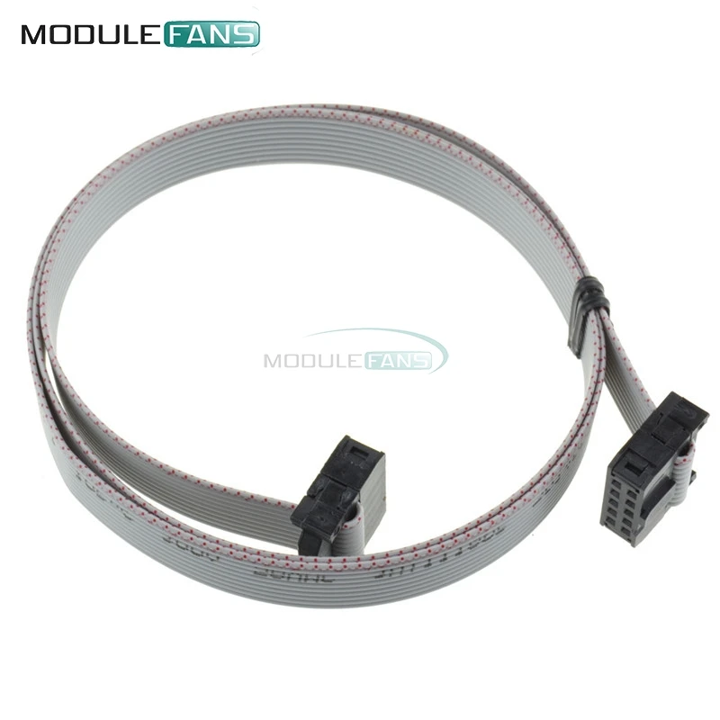 70 см 10 Pin USBISP USBASP JTAG AVR загрузочный провод P ленточный кабель 2 3 фута 54 мм Diy