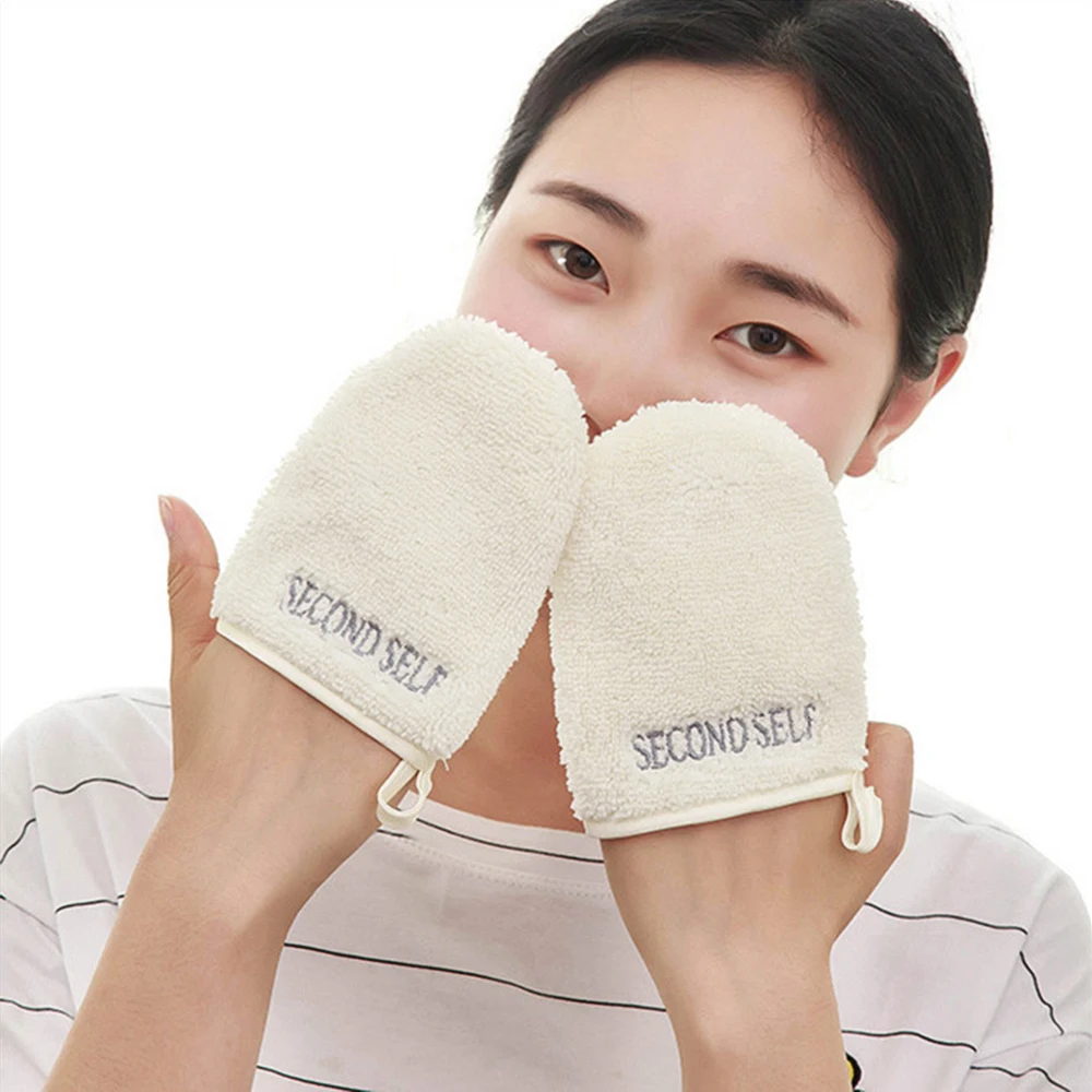 

1 Pcs Facial Cloth Towel Makeup Remover Beauty Reusable Face Towels Cleaning Glove Face Washing Make Up Tool