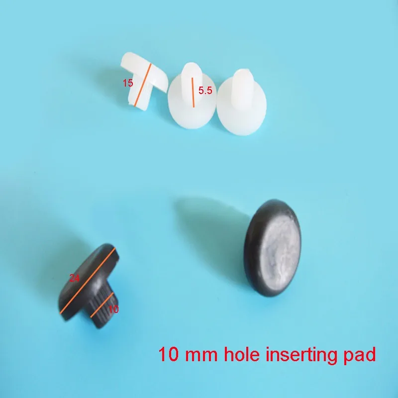 10mm Furniture feet pad bottom hole plastic inserting pad sofa