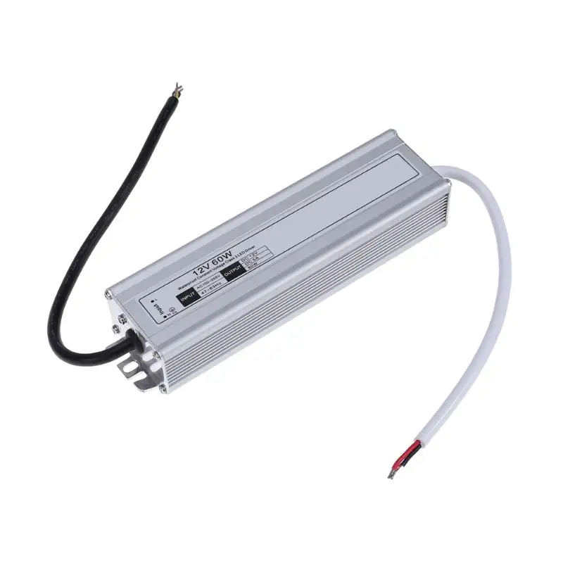 

DC12V 60W IP67 Full Waterproof Lighting Transformers Engineering LED Driver Power Adapter For LED Strip Switch Power Supply