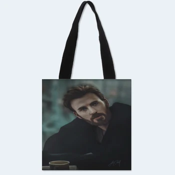 

Custom Handbag Chris Evans printed canvas tote bag convenient shopping bag woman bag student bag Custom your image