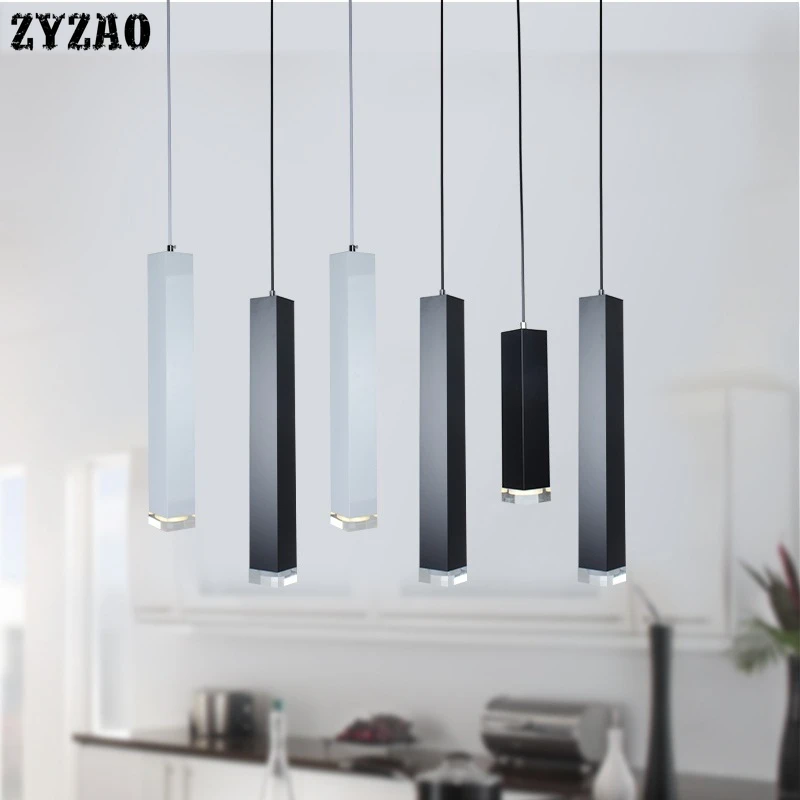 

Crystal Pendant Lights Restaurant Dining Room Kitchen Hanging Lamps Modern Simple Creative Aluminum Art Home Deco Light Fixtures