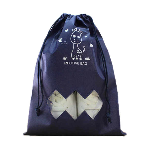 

Practical Boutique Waterproof Clothing Receive Bag Travel Drawstring Pouch Clothing Shoes Bag for Home Organizer