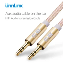 Unnlink Aux кабель 3.5 мм аудио кабель 3.5 мм Джек мужчинами Aux кабель для автомобиля iPhone X наушников стерео Динамик кабель Aux шнур