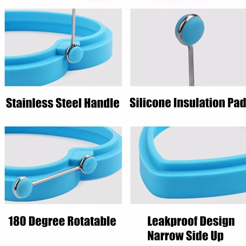 Silicone Pancake Mold Flapcake Baking Tools Omelette Egg Maker Form For Fried Eggs Kitchen Helpers For Pancakes (6)