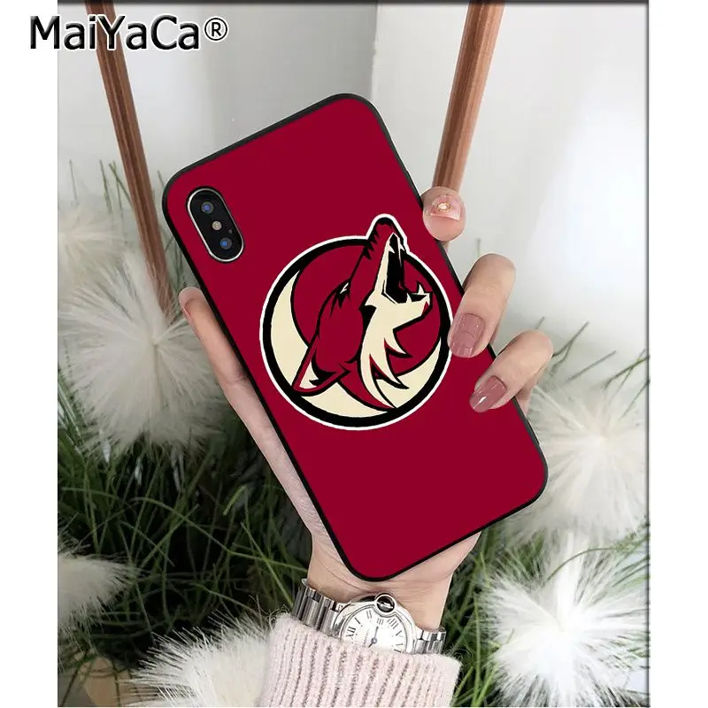 Мягкий высококачественный чехол для телефона MaiYaCa Phoenix Coyotes из ТПУ для мобильных телефонов Apple iPhone 8 7 6 6S Plus X XS MAX 5 5S SE XR - Цвет: A5