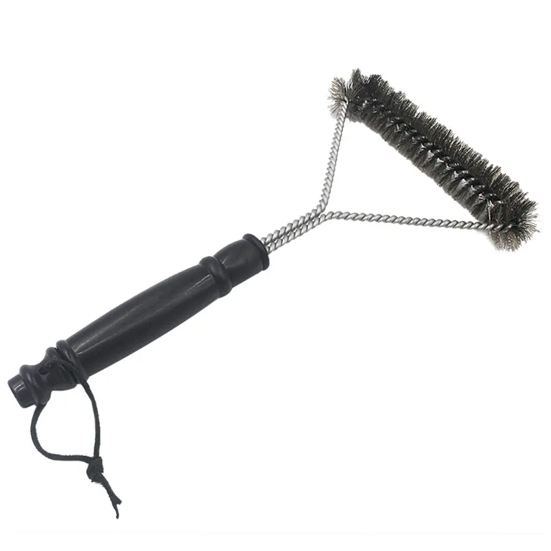

TTLIFE 1pc Stainless Steel Barbecue Grill Cleaning Brush Non-stick Wire Bristles Cleaning Brushes with Handle Kitchen BBQ Tools
