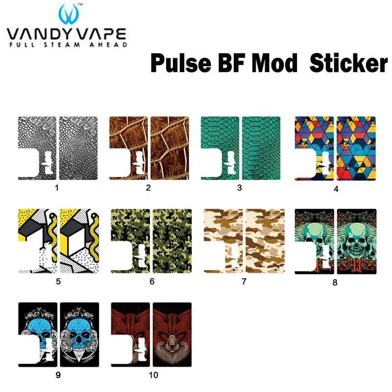 

Original Vandy Vape PULSE BF MOD Replacement Sticker Fit for Electronic Cigarette VandyVape PULSE BF Box MOD Vape