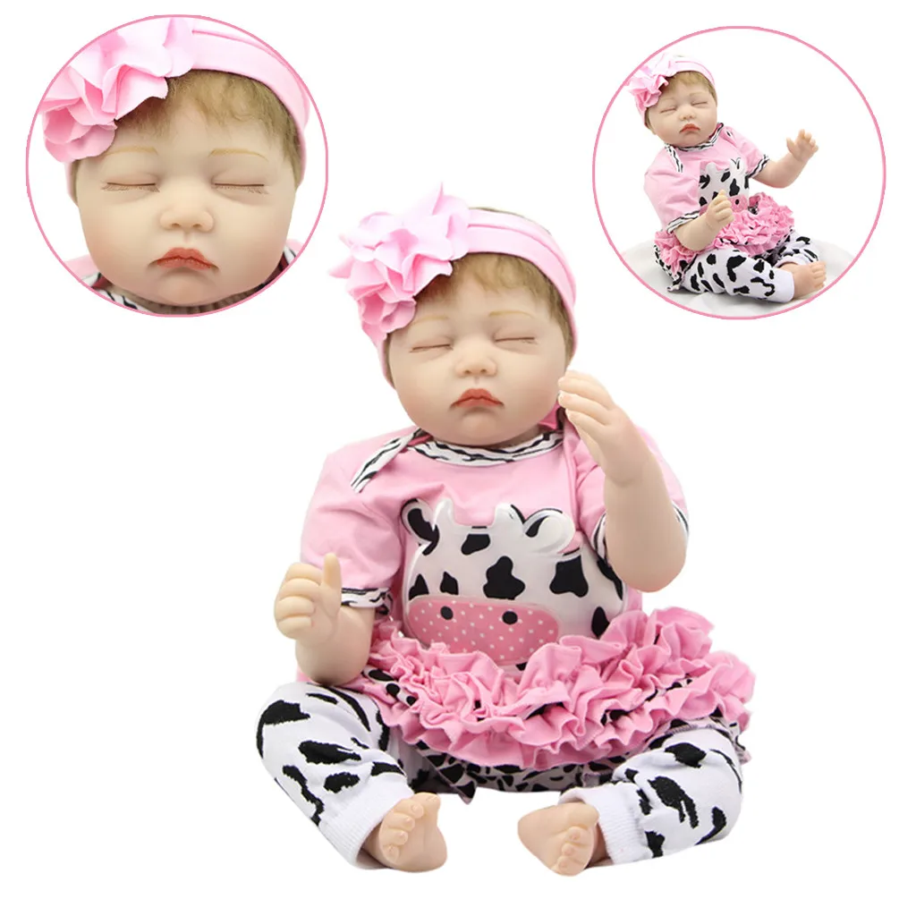 

Bebes Reborn doll 55CM Full Body silicone doll Girl Reborn Baby Doll Bath Toy Lifelike Newborn Princess victoria Bonecas Menina