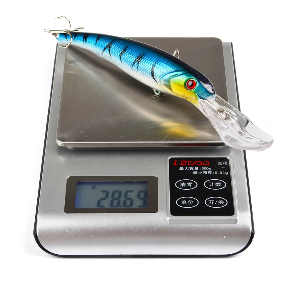  16cm 28.6g Fishing Lure big Bent Artificial Minnow Lure Fake Bait Swim bait 3D Fish Eye Crankbait p