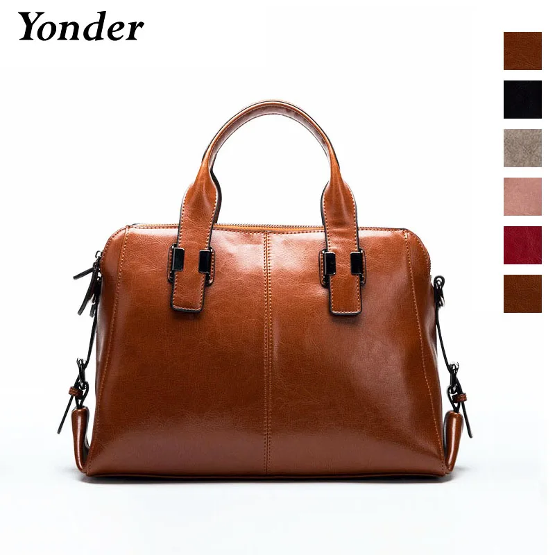 Yonder брендовая дизайнерская сумка женская сумка из натуральной кожи женская большая сумка на плечо с высококачественной коровьей кожей красный/черный