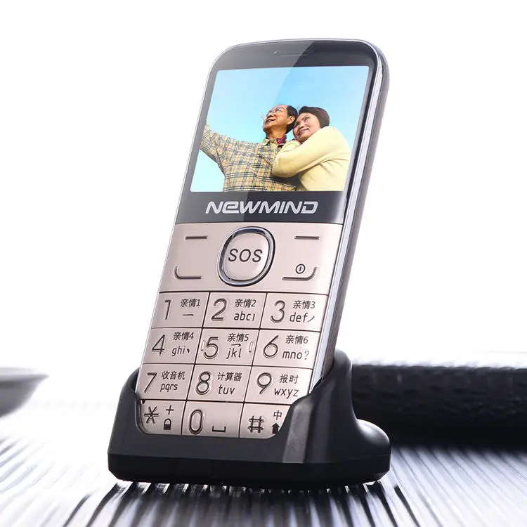 

Original Senior Phone Big Speaker/ Font/ Flashlight Cheap Elder/SOS Big keyboard Old Man Phone Russian Language newmind L6