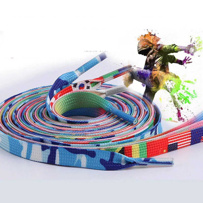 1 Pair New Fashion Laces Printing Rainbow Flat Gradient Men Women Sports Canvas Shoes Colorful Laces Shoelaces Laces Up Sneakers 1 Pair New Fashion Laces Printing Rainbow Flat Gradient Men Women Sports Canvas Shoes Colorful Laces Shoelaces Laces Up Sneakers