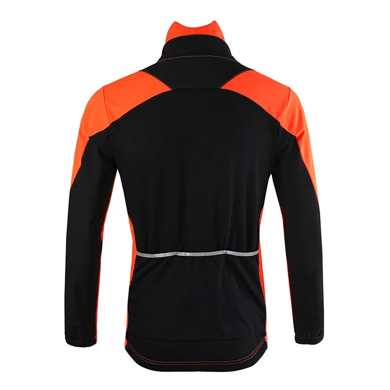 ARSUXEO 2017 Thermal Cycling Jacket Winter Warm Up Bicycle Clothing Windproof Waterproof Sports Coat MTB Bike Jersey 15F 