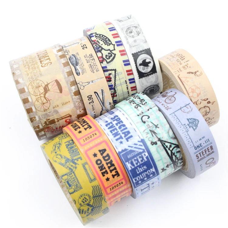 

2017 new Foundation and paper tape, retro stamp hand gesture, Curtain tape