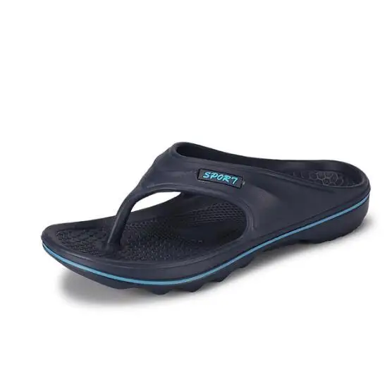 COOLSA/Мужские дышащие спортивные пляжные сланцы из ЭВА; Мужская обувь для ванной и отеля; Нескользящие тапочки; сандалии для отпуска; Прямая поставка; Лидер продаж - Цвет: Blue