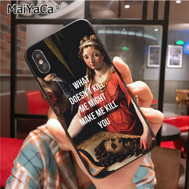 MaiYaCa картины лирика чехол для телефона для iphone 11 Pro X XS XR XS MAX 8 7 6 6S Plus 5 5S SE cass - Color: 3