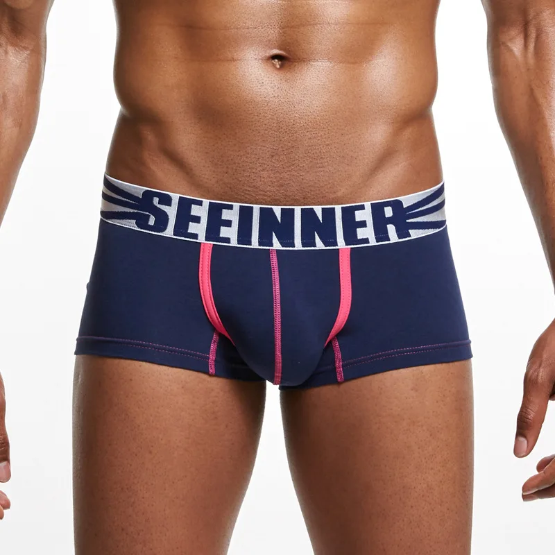 

Seeinner Boxers for Men Underwear Shorts Man Fashion Sexy Gay Penis Pouch Men's Boxer Trunks Male Panties Calzoncillos Hombre