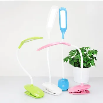 

LED Desk Lamp Touch Sensitive Portable USB Rechargeable Dimmable Lightweight Table Reading Study Clip Lamp Light Sale
