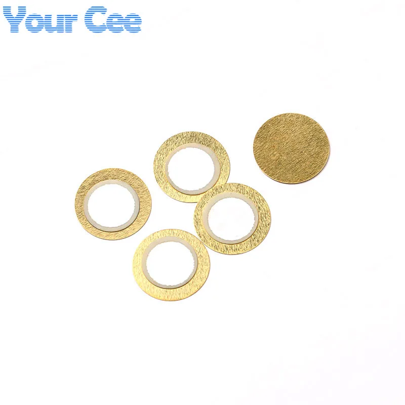 

100 pcs 12mm Thickness 0.33mm Copper Piezo Disc for Buzzer Pressure Sensor Speaker DIY Electronic