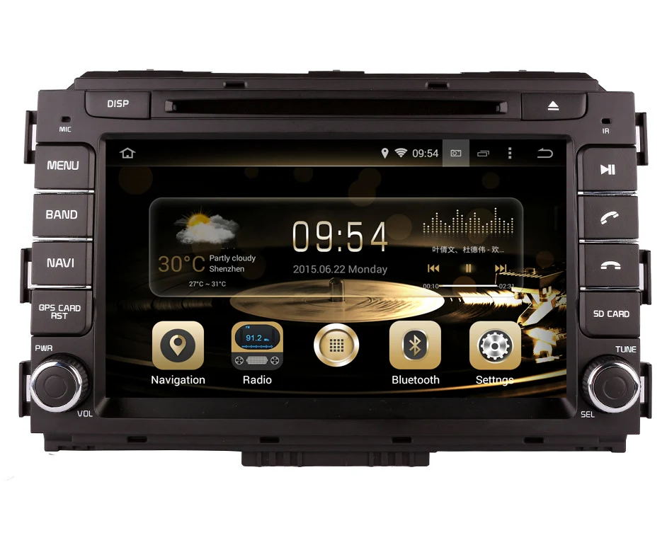 Android 9 0 автомобильный DVD плеер GPS навигация для Kia Carnival 2015 2016 с Навигатором Радио BT