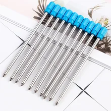 20 шт./партия металлический стержень ручки для шариковой ручки черный синий цвет 7 см длина