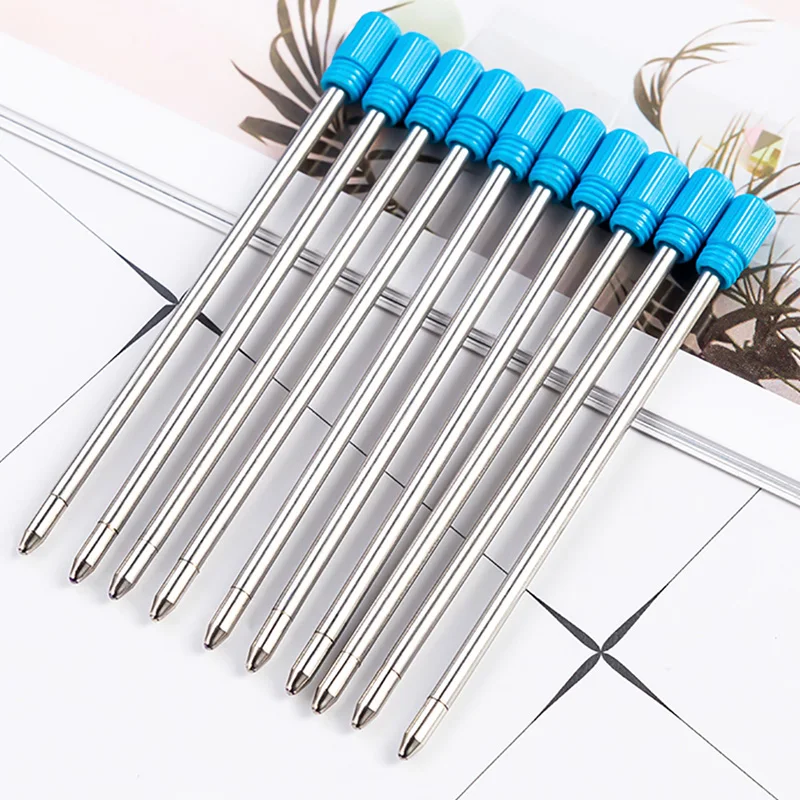 

20 pcs/lot Metal Pen Refill for Ballpoint Pen black blue color 7 cm length