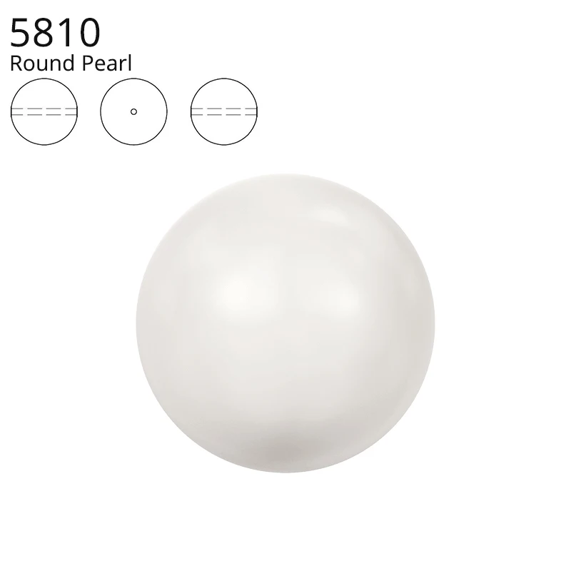 

100% Original Crystal from Swarovski 5810 round pearl bead with full drilled hole beading for DIY bracelet jewelry make fitting