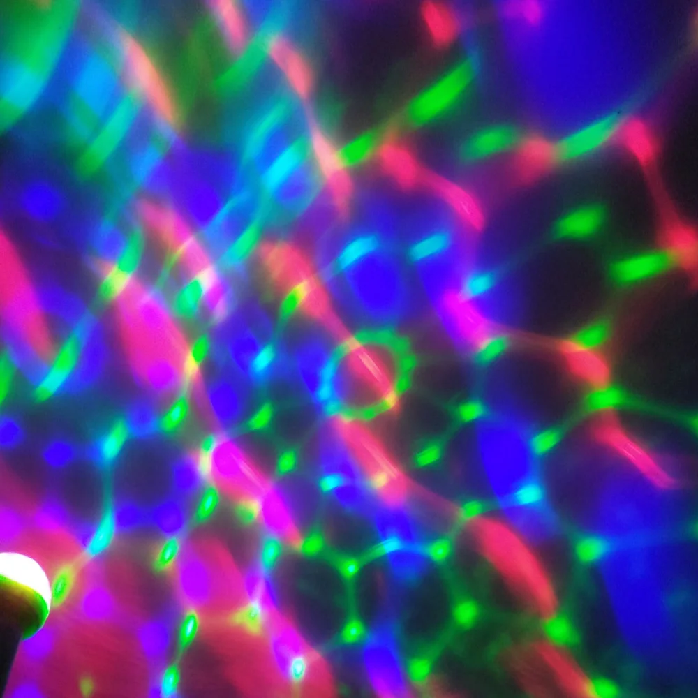 Мини USB СВЕТОДИОДНЫЙ вечерние светильник s Портативный хрустальный магический шар домашние вечерние украшения для караоке красочный сценический светодиодный светильник для дискотеки