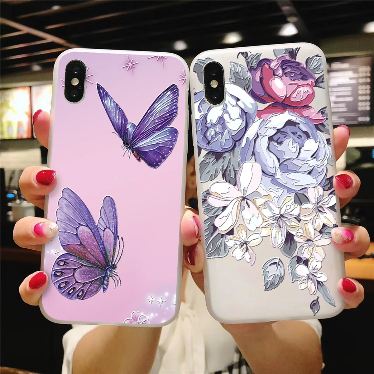 

3D Emboss Relief Matte Rose Soft TPU Flower Coque For iPhone XR 5 5S XS Max 6 6S 7 8 Plus 9 10 Case For iPhone X Back Cover Case