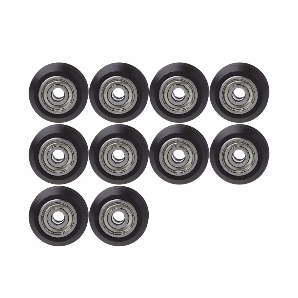 

TCAM 10Pcs/Set 3D Printer Parts Mini Dual V Slot Wheel Kit High Tolerance For Precise V-Slot Profile