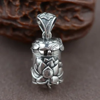 

Thai Silver Silver Antique Style Buddhism To Ward Off Bad Luck Artifact Mantra Pendant