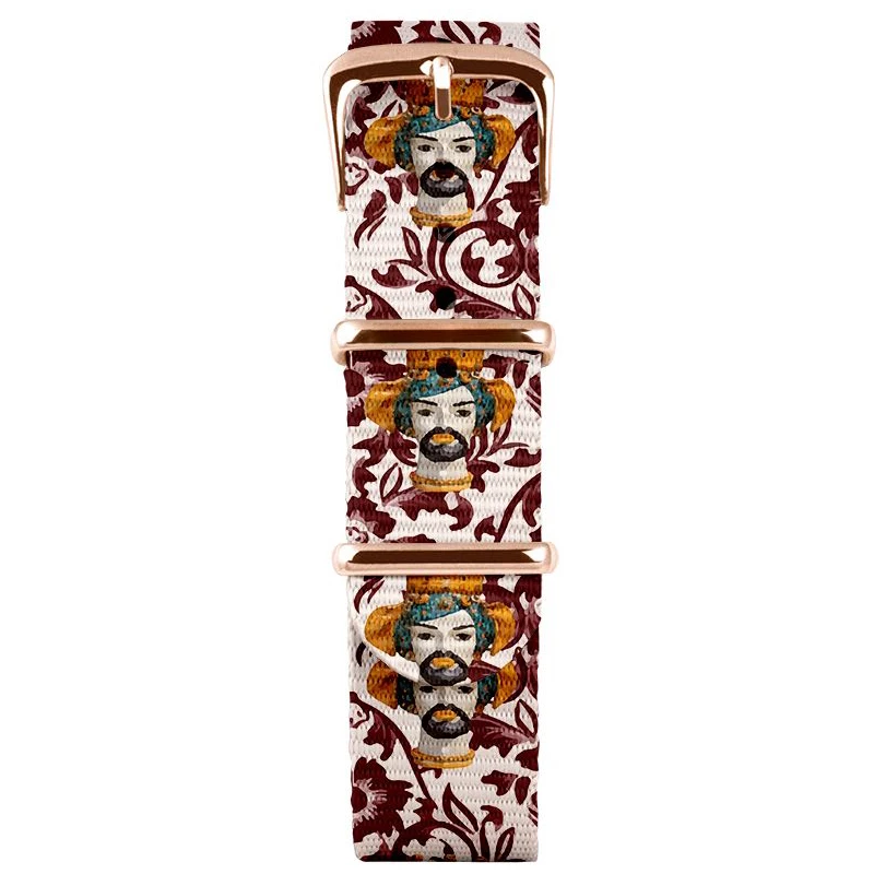 

Moro's Head Printed Colorful Nylon Canvas Nato Watch Strap 18mm 20mm 22mm #30