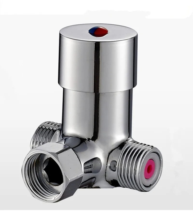 

Bathroom Hot Cold Water Valver Temperature Adjustable Thermostatic Mixer Mixing Valve Sensor Tap for Shower Head Faucet Taps
