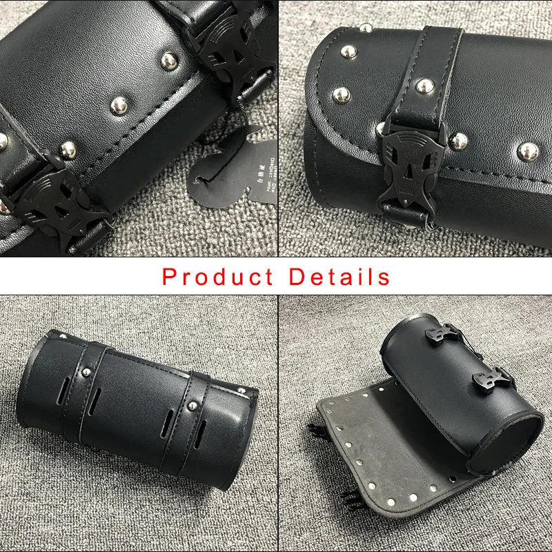 Motorcycle Bag Universal Saddlebags Leather Motorbike Side Tool Tail Bag Luggage Bags for Harley KTM cafe racer KAWASAKI Z900 (5)