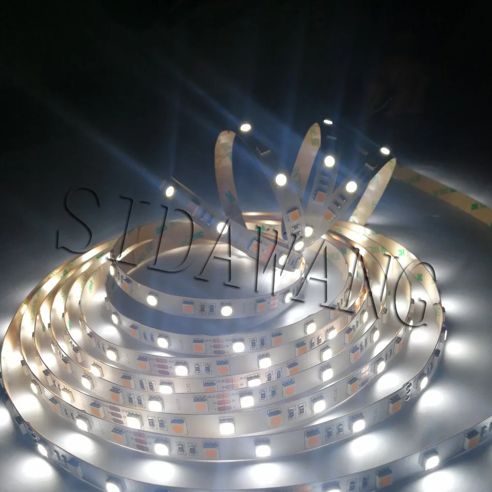 

Dual Color CRI>95 +Ra SMD5050 CCT Color Temperature Adjustable & Dimmable LED Strip Light CW+WW DC12/24V 60LEDs/m 5m/reel