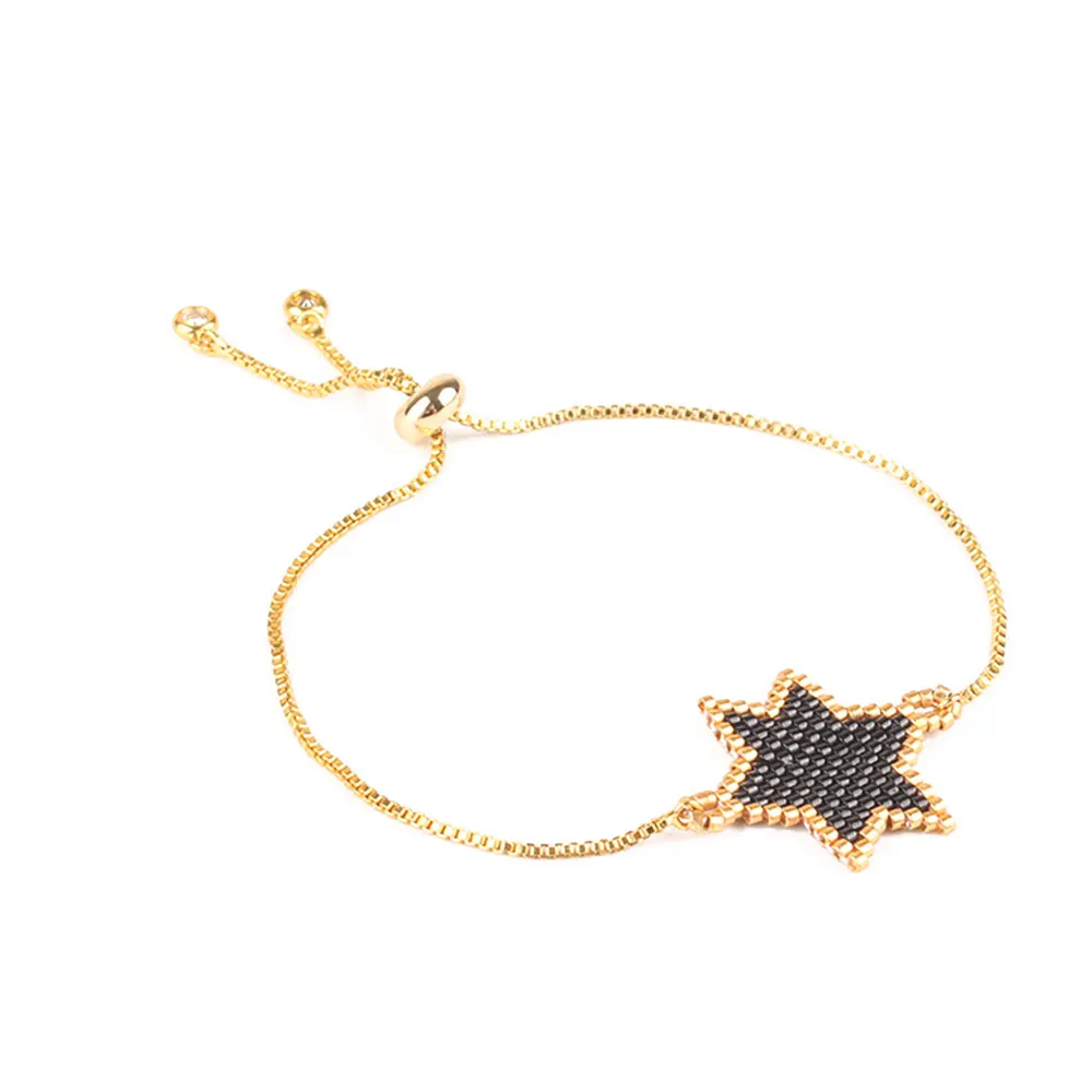 

Go2boho 2019 Women MIYUKI Bracelet Star Bracelets Bileklik Gold Stainless Steel Chain Pulseras Delica MIYUKI Beads Jewelry Gifts