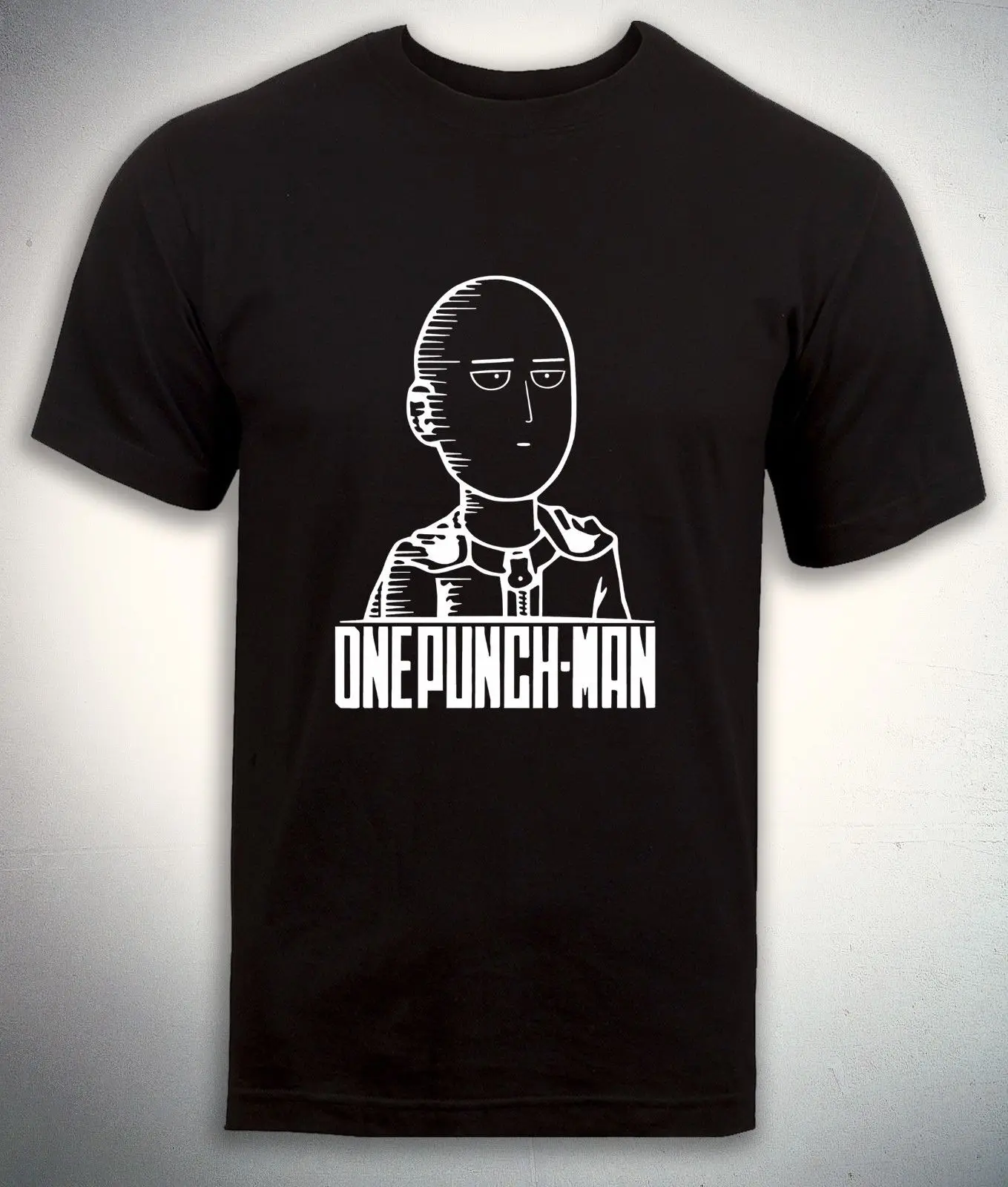 Saitama One Punch Man T Shirt Genos Funny Face Expression Anime